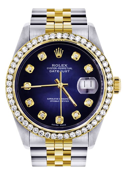 rolex datejust 36mm blue diamond dial